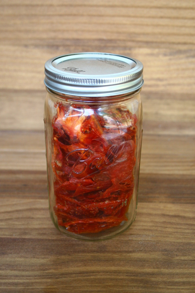 Dehydrated tomatoes- an easy recipe from Food Preservation Made Simple by Kendra Stamy